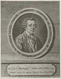 Иоганн-Готлиб Шварц на гравюре Г. И. Скородумова