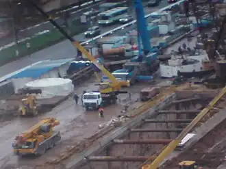 Строительство станции.2009 год.