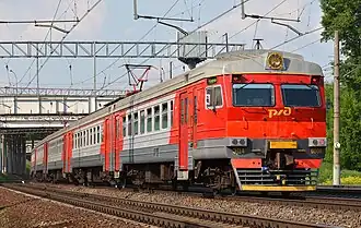 ЭД4-0006 в корпоративной окраске ОАО «РЖД»ЭД4М-0465 в корпоративной окраске ОАО «РЖД» ЭД4М-0500 в окраске РЭКС (АО «ЦППК»)