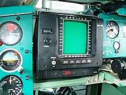 Экран тактической обстановки противолодочного комплекса КН самолёта Ту-142МЗ (на электронно-лучевой трубке)