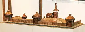 Макет части крепости Нежегольск