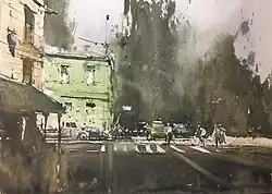 «Таганрогский ритм жизни» Б/г, 38х54, 2020