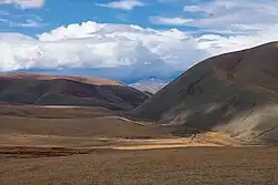 Панорамный вид на долину реки летом 2017 года