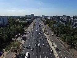 Ярославское шоссе, вид со МКАД в сторону центра Москвы