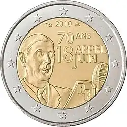 €2 — Франция 2010