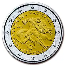€2 — Ватикан 2010