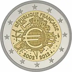 €2 — Франция, 2012