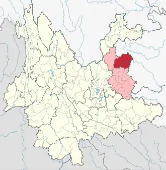 Сюаньвэй на карте