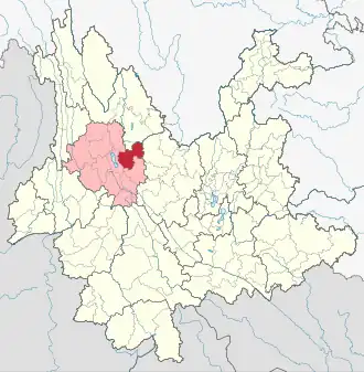 Биньчуань на карте