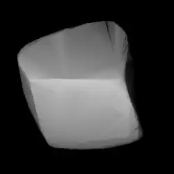 Форма астероида Рогерия на основании кривой блеска.