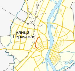 На карте города