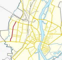 На карте города