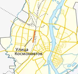 На карте города