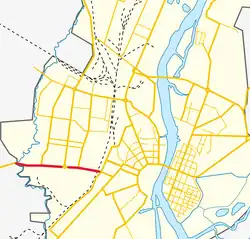 На карте города