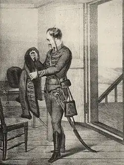 Вахмистр Сербского Гусарского полка, с 1741 до 1761 г.