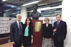 Открытие скульптурного бюста А. С. Пушкина в бронзе в Национальной Библиотеке г. Монтевидео в Восточной Республике Уругвай 14.07.2014