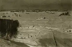 Вид зимней Москвы с Воробьёвых гор