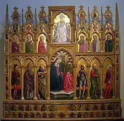 Полиптих Монтельпаро. 1466. Дерево, темпера, золочение. Ватиканская пинакотека