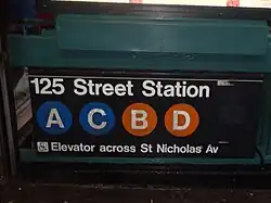 Обозначения маршрутов при входе на станцию