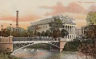 Мостик Тимма. Открытка начала XX в. на немецком языке.