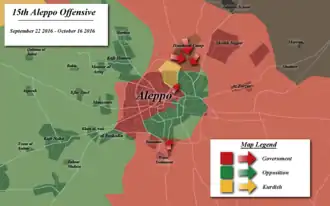 Действия правительственных войск в Алеппо