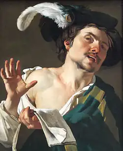 Молодой певец. 1622. Холст, масло. Штеделевский художественный институт, Франкфурт-на-Майне