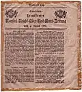 Franckfurter Kayserl. Reichs-Ober-Post-Amts-Zeitung, 1770