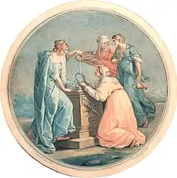 Жертвоприношение любви. 1778По оригиналу Ангелики Кауфман