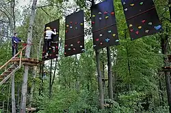 Скалодром в скай-парке (июль 2019)