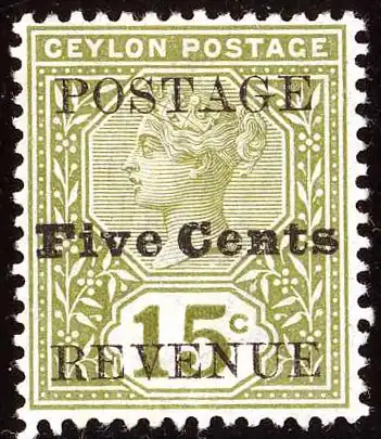 1890: 5 центов (Yt #125; SG #233)