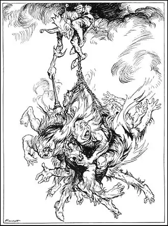 Иллюстрация Артура Рэкхема из книги «Poe's Tales of Mystery and Imagination» (1935)