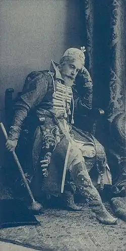 А. З. Хитрово в костюме русского воеводы XVII века. Костюмированный бал 1903 года в Зимнем дворце.