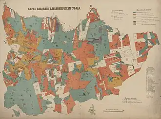 Славяносербский уезд на карте