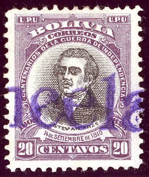 20 сентаво: портрет Э. Арсе[исп.] (Mi #81)