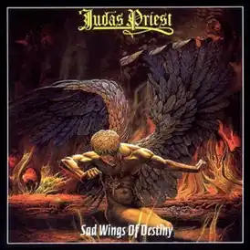 Обложка альбома Judas Priest «Sad Wings of Destiny» (1976)
