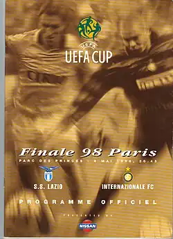 Обложка официальной программы к матчу