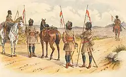 Униформа 1-го полка Бомбейских улан.