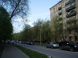 2-й Балтийский переулок (вид от улицы Усиевича в сторону Часовой улицы)