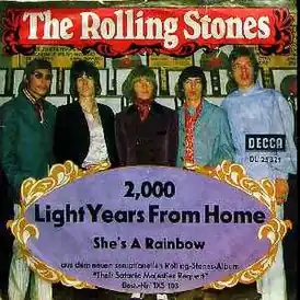 Обложка сингла The Rolling Stones «2000 Light Years from Home» ()
