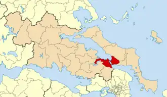 Халкида на карте