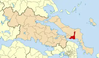 Эретрия на карте