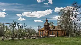 Здание земской школы. Построено в 1914 году