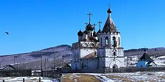 Успенская церковь в селе Калинино — соборный храм бывшего Нерчинского Успенского мужского монастыря, 1712 года постройки.