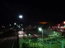 Платформа в сторону Рязани, вид с пешеходного моста