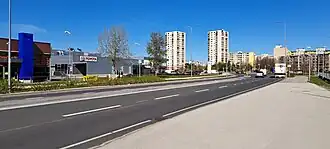 Конечный отрезок улицы Тяхесаю