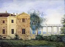 Вид усадьбы Остафьево, 1817.