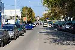 2-я Магистральная улица (вид от 3-й Магистральной улицы и Южного моста)