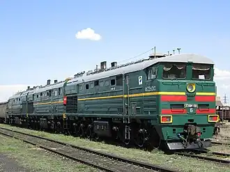 3ТЭ10М-0101 на станции Распорядительная (Карагандинская область)