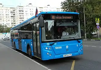 ЛиАЗ-5292  маршрута № 30 на Белореченской улице, сентябрь 2017 года