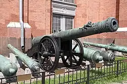 40-гривенковая (183-мм) осадная пищаль «Лев», 1590 г.Артиллерийский музей.Санкт-Петербург.